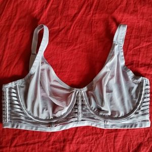 Victoria Secret sheer light grey bra
